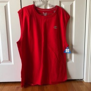 Champion Men’s Red Cut Off Shirt